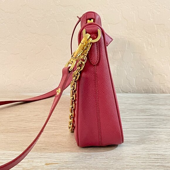Prada Re-Edition Mini Saffiano Leather Bag Bruyere Pink Mint Condition!! - Picture 5 of 16